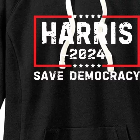 Kamala Harris Harris 2024 Us Flag Democratic President Women's Fleece Hoodie