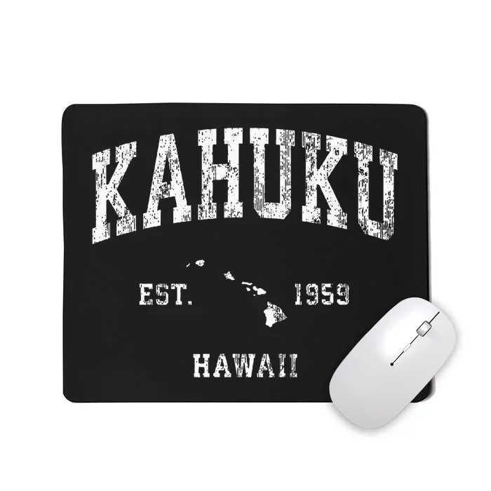 Kahuku Hawaii Hi Vintage Athletic Sports Design Mousepad