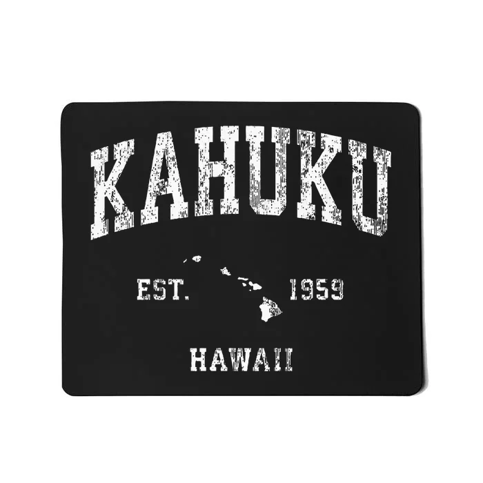 Kahuku Hawaii Hi Vintage Athletic Sports Design Mousepad