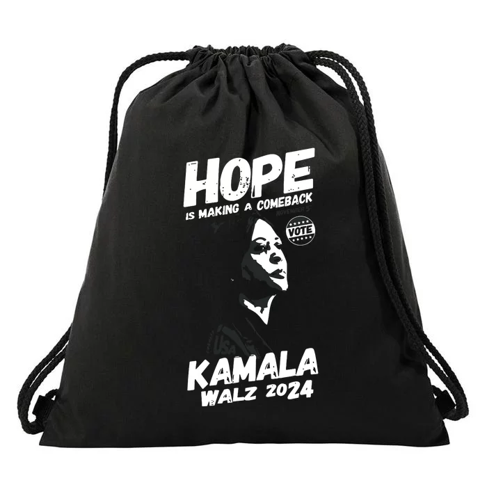 Kamala Harris Hope Is Making A Comeback Drawstring Bag