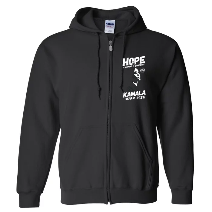 Kamala Harris Hope Is Making A Comeback Full Zip Hoodie