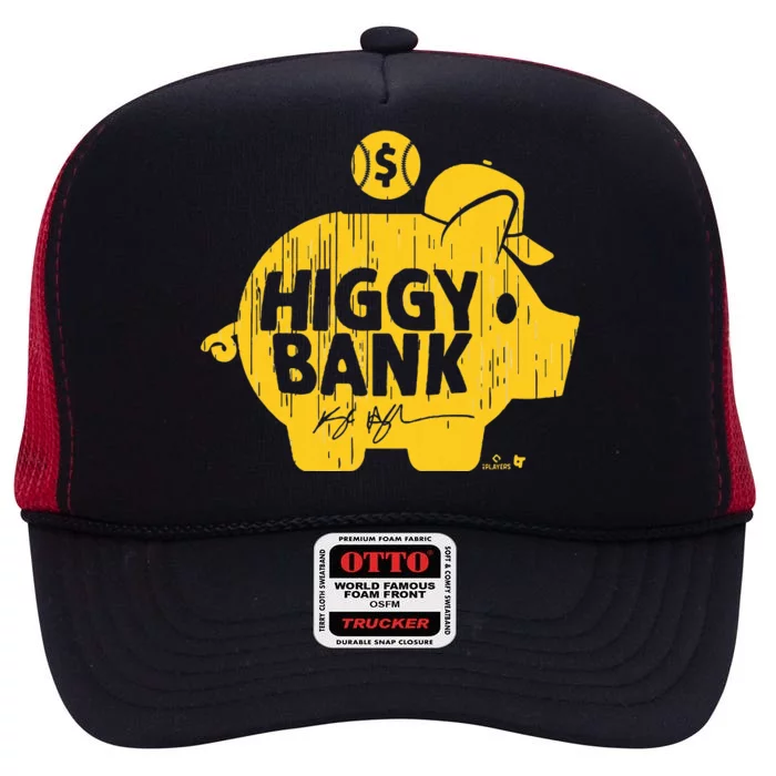 Kyle Higashioka Higgy Bank San Diego Baseball High Crown Mesh Trucker Hat