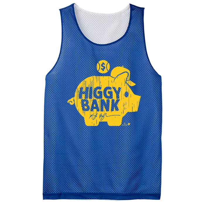 Kyle Higashioka Higgy Bank San Diego Baseball Mesh Reversible Basketball Jersey Tank