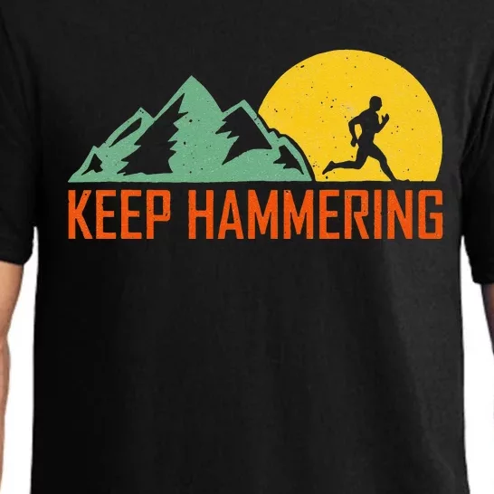 Keep Hammering Hiking Mountain Trail Pajama Set