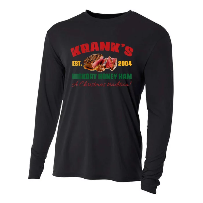 KrankS Hickory Honey Ham A Christmas Tradition Xmas Cooling Performance Long Sleeve Crew