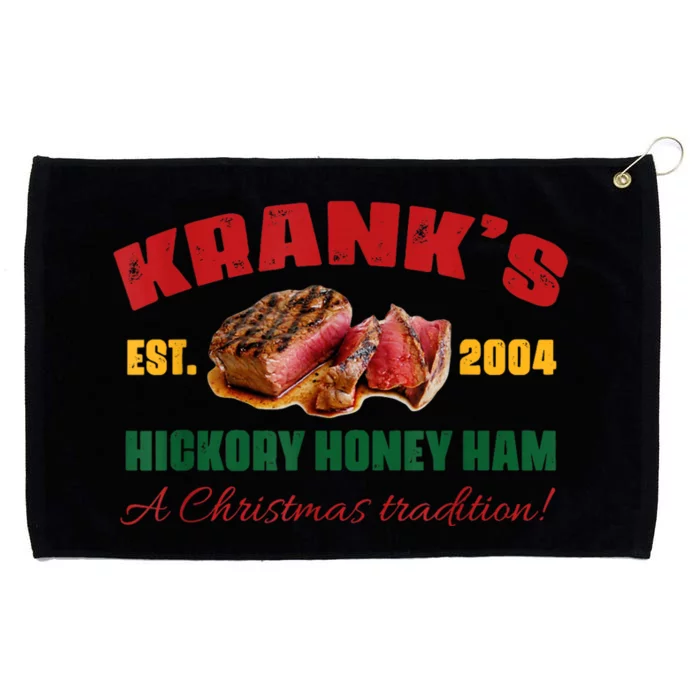 KrankS Hickory Honey Ham A Christmas Tradition Xmas Grommeted Golf Towel