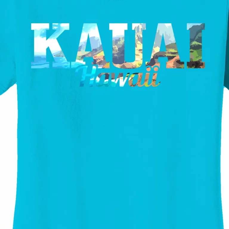 Kauai Hawaii Hawaiian Islands Surf Surfing Surfer Gift Cute Gift Women's T-Shirt