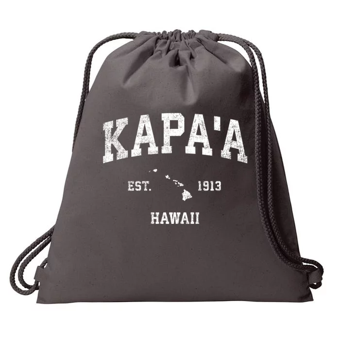 KapaA Hawaii Hi Vintage Sports Drawstring Bag