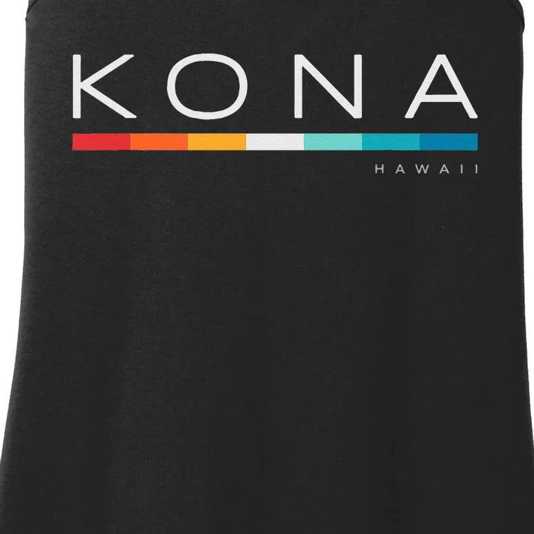 Kona Hawaii HI Retro Design Ladies Essential Tank