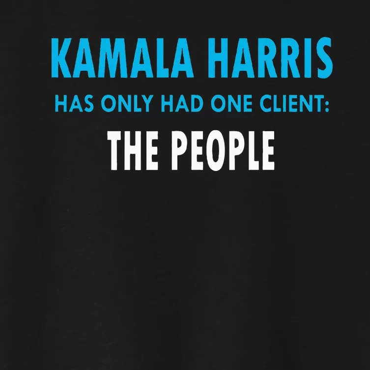 Kamaka Harris Has Only Had One Client The People Women's Crop Top Tee