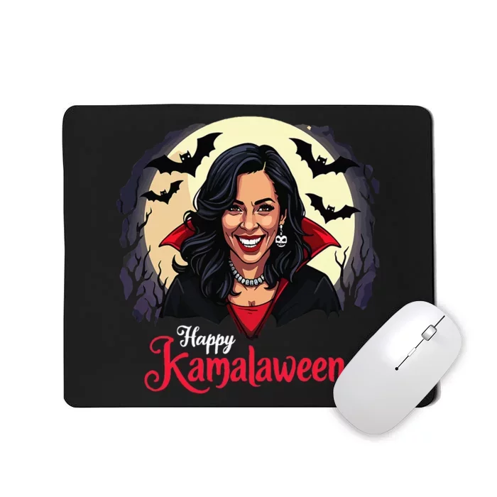 Kamala Harris Happy Kamalaween Pumpkin Ghost Vote Mousepad