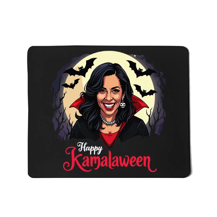 Kamala Harris Happy Kamalaween Pumpkin Ghost Vote Mousepad