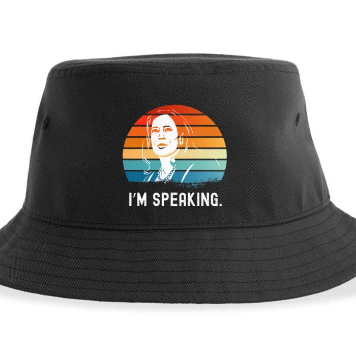 Kamala Harris IM Speaking Madam Vice President Sustainable Bucket Hat