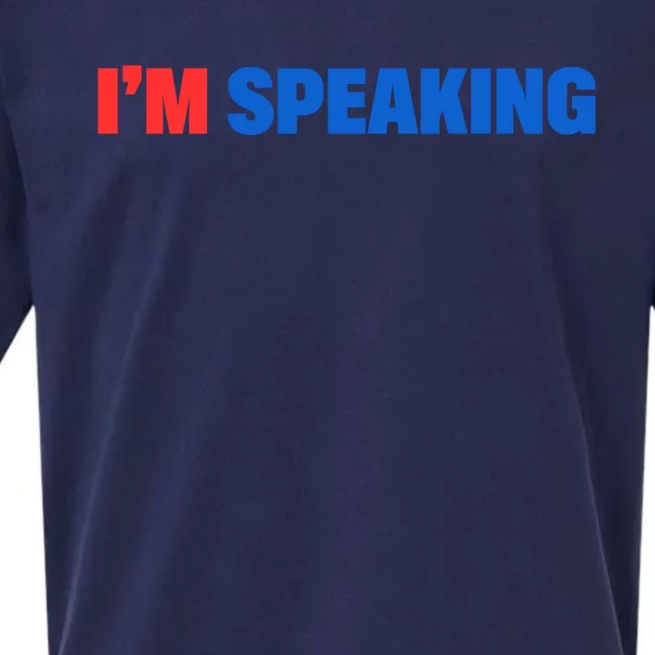 Kamala Harris Im Speaking 2024 Vp Debate Quote Sueded Cloud Jersey T-Shirt