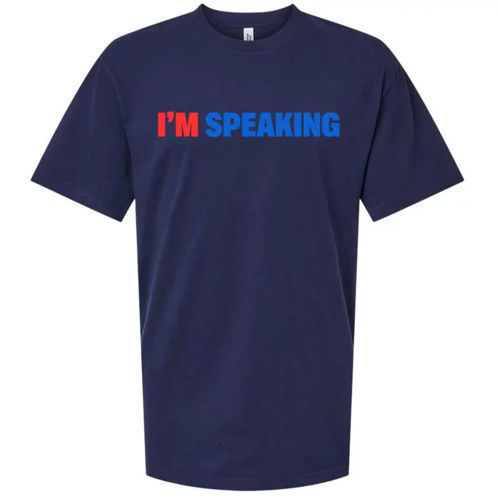 Kamala Harris Im Speaking 2024 Vp Debate Quote Sueded Cloud Jersey T-Shirt