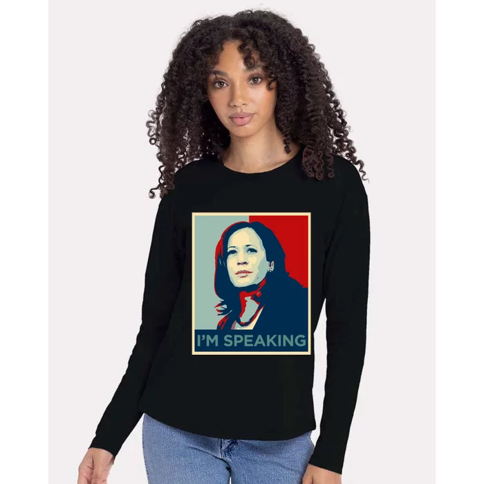 Kamala Harris Im Speaking Quote Joe Biden 2020 Womens Cotton Relaxed Long Sleeve T-Shirt