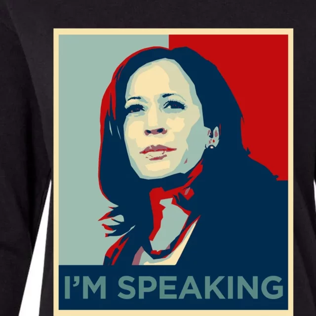 Kamala Harris Im Speaking Quote Joe Biden 2020 Womens Cotton Relaxed Long Sleeve T-Shirt