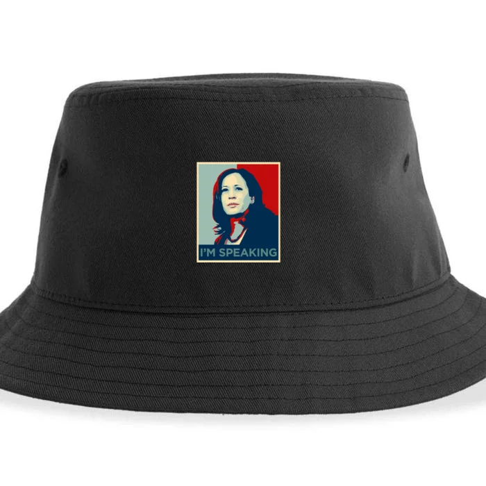 Kamala Harris Im Speaking Quote Joe Biden 2020 Sustainable Bucket Hat