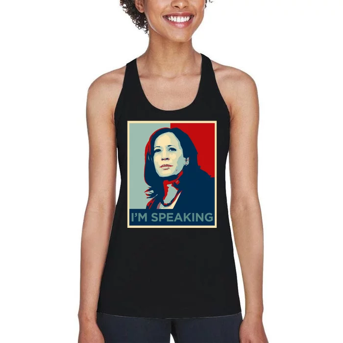 Kamala Harris Im Speaking Quote Joe Biden 2020 Women's Racerback Tank