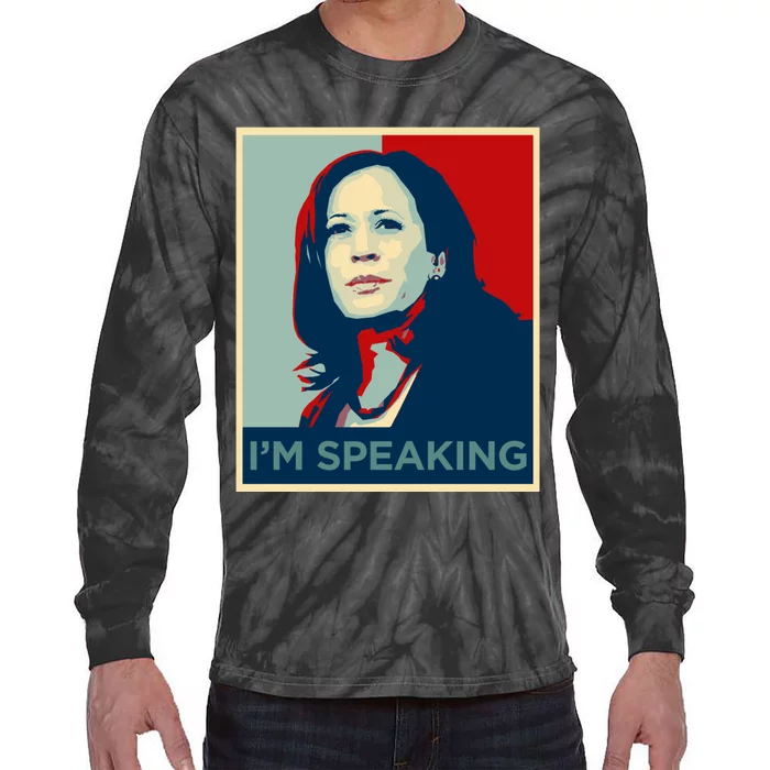 Kamala Harris Im Speaking Quote Joe Biden 2020 Tie-Dye Long Sleeve Shirt