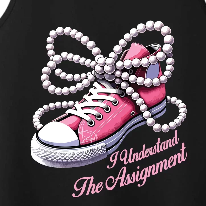 Kamala Harris I Understand The Assignment Shoes Pearl Performance Tank