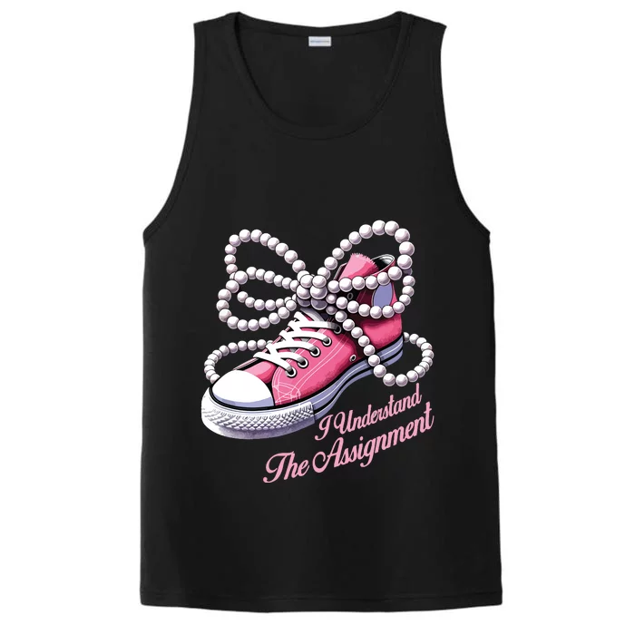 Kamala Harris I Understand The Assignment Shoes Pearl Performance Tank