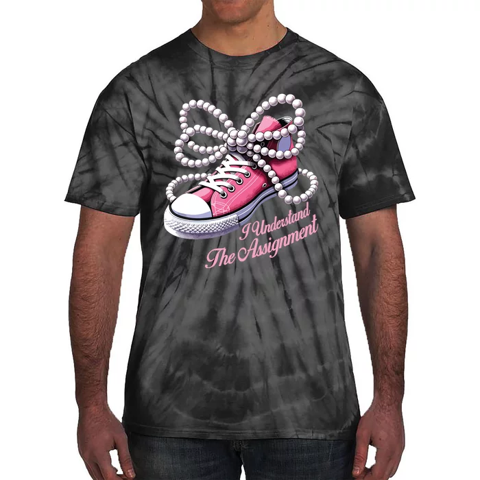 Kamala Harris I Understand The Assignment Shoes Pearl Tie-Dye T-Shirt