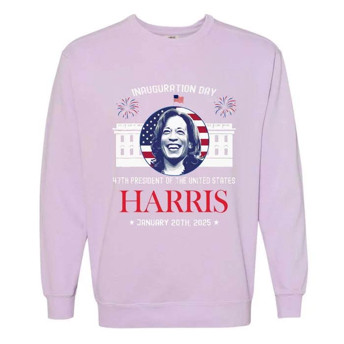 Kamala Harris Inauguration Day 2025 Madam 47th President 47 Garment-Dyed Sweatshirt