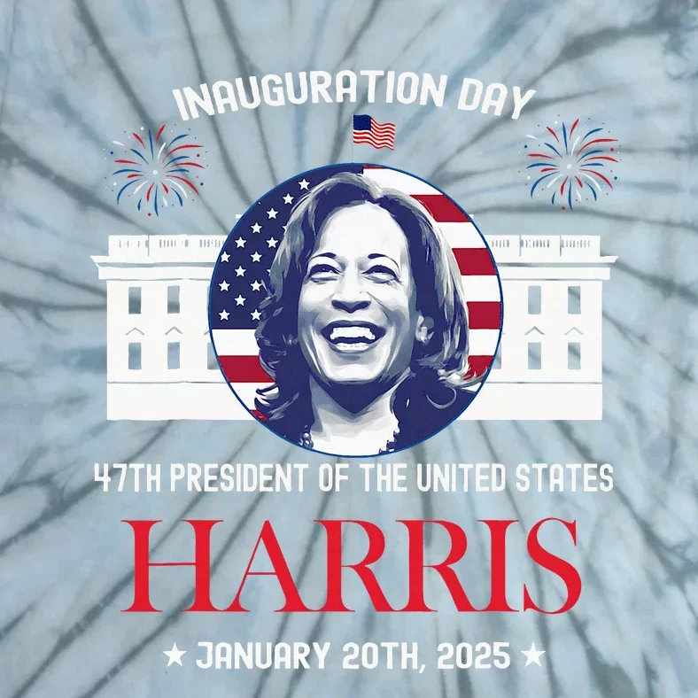 Kamala Harris Inauguration Day 2025 Madam 47th President 47 Tie-Dye T-Shirt