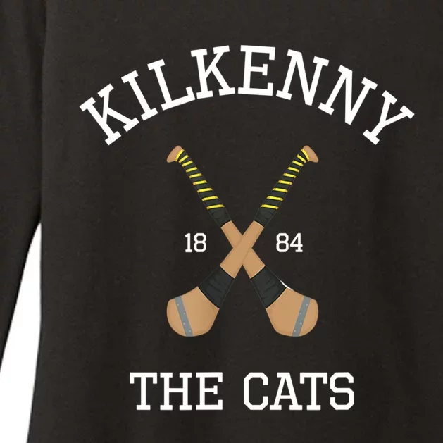 Kilkenny Hurling Irish County Ireland Hurling Kilkenny Cats TShirt Womens CVC Long Sleeve Shirt