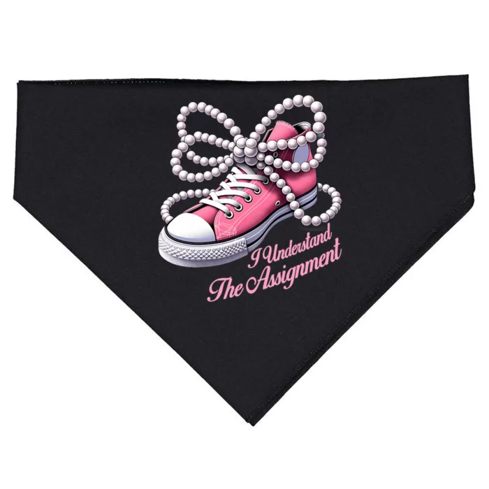 Kamala Harris I Understand The Assignment Shoes & Pearl USA-Made Doggie Bandana