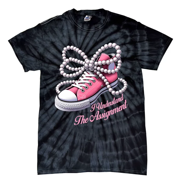 Kamala Harris I Understand The Assignment Shoes & Pearl Tie-Dye T-Shirt