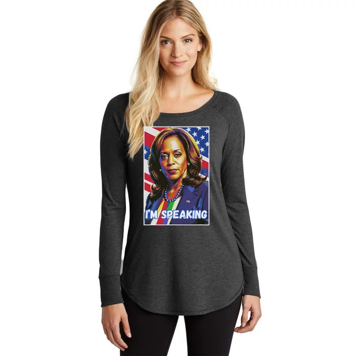 Kamala Harris IM Speaking Quote Women's Perfect Tri Tunic Long Sleeve Shirt