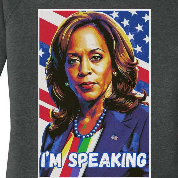 Kamala Harris IM Speaking Quote Women's Perfect Tri Tunic Long Sleeve Shirt