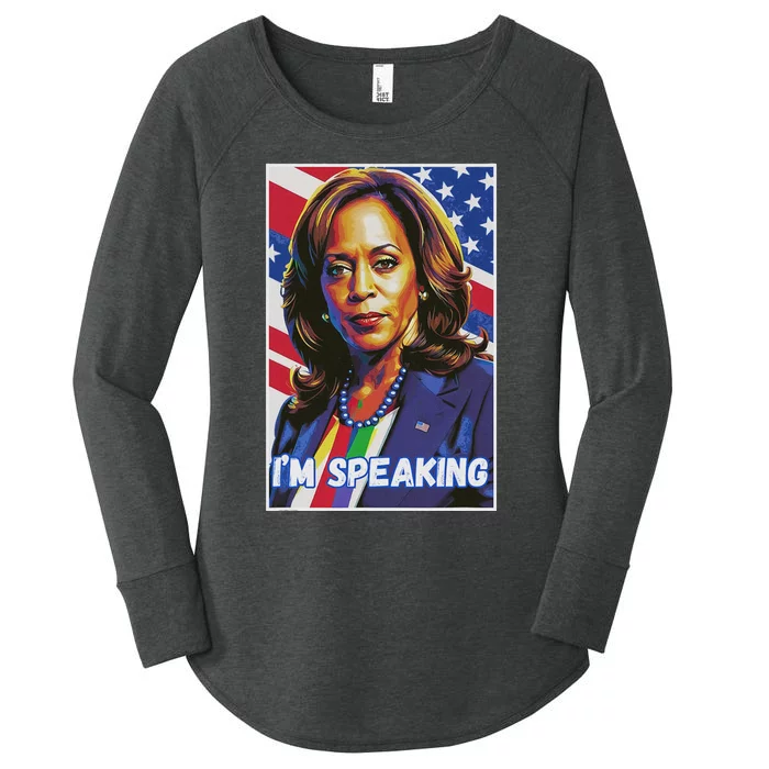 Kamala Harris IM Speaking Quote Women's Perfect Tri Tunic Long Sleeve Shirt