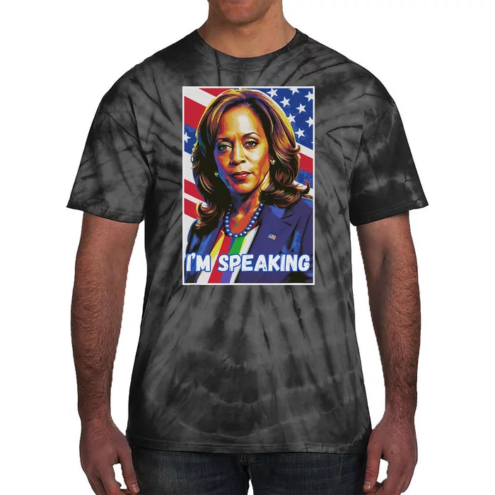 Kamala Harris IM Speaking Quote Tie-Dye T-Shirt