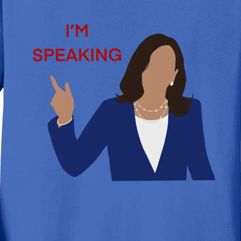 Kamala Harris I’M Speaking Meaningful Gift Kids Long Sleeve Shirt