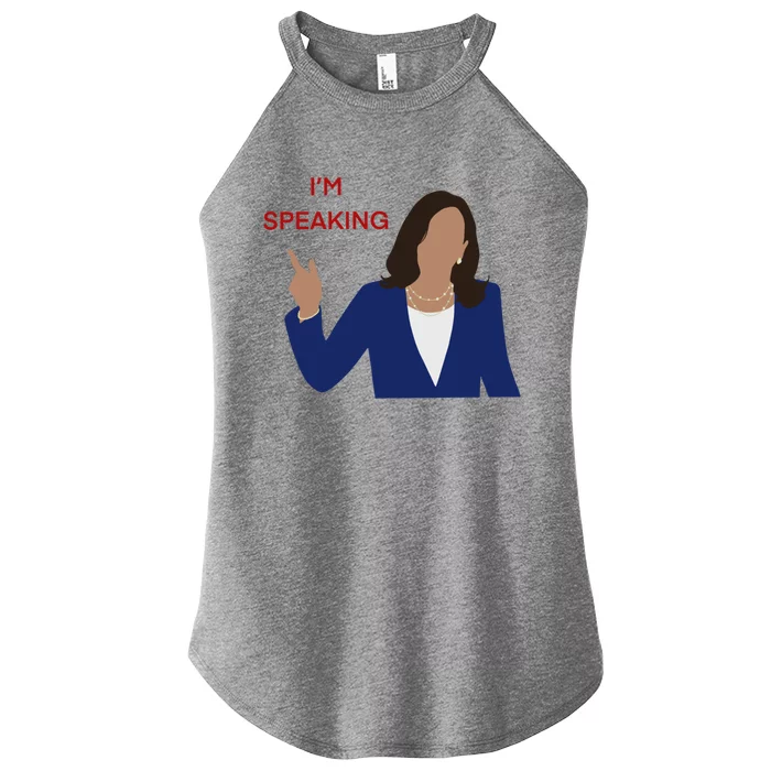 Kamala Harris I’M Speaking Meaningful Gift Women’s Perfect Tri Rocker Tank