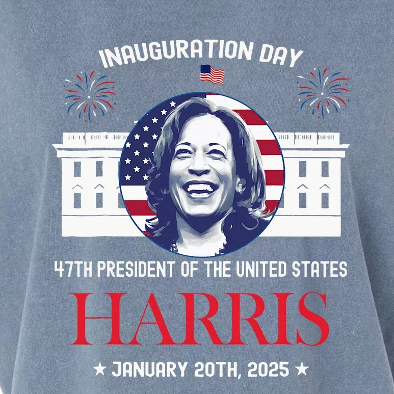 Kamala Harris Inauguration Day 2025 Madam 47th President 47 Garment-Dyed Women's Muscle Tee