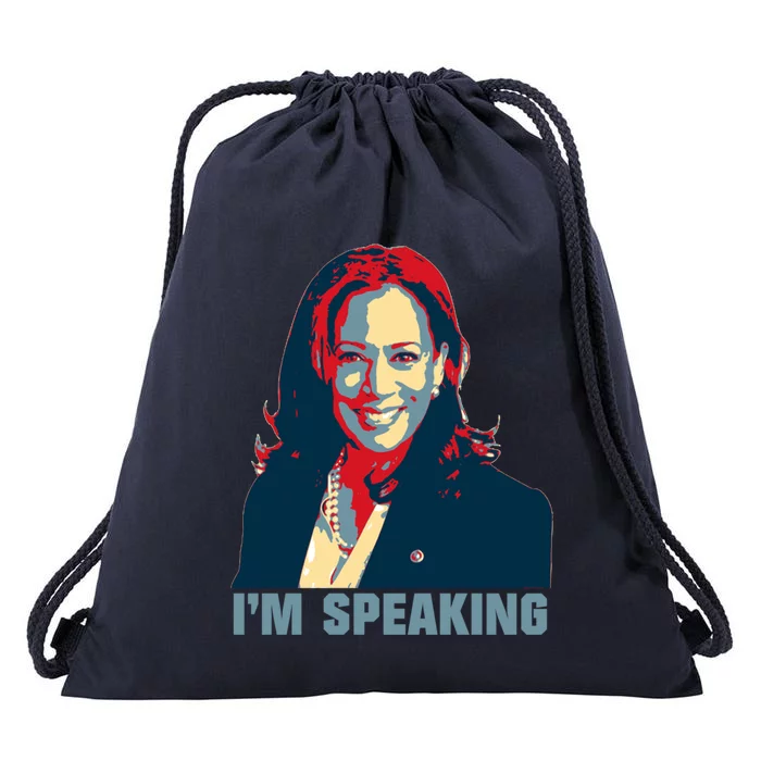 Kamala Harris I Am Speaking Presidential Campaign Gift Drawstring Bag