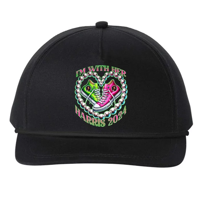 Kamala Harris Im With Her Aka Sorors Snapback Five-Panel Rope Hat