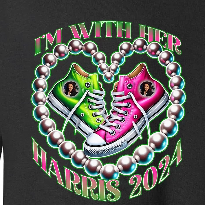 Kamala Harris Im With Her Aka Sorors Toddler Sweatshirt