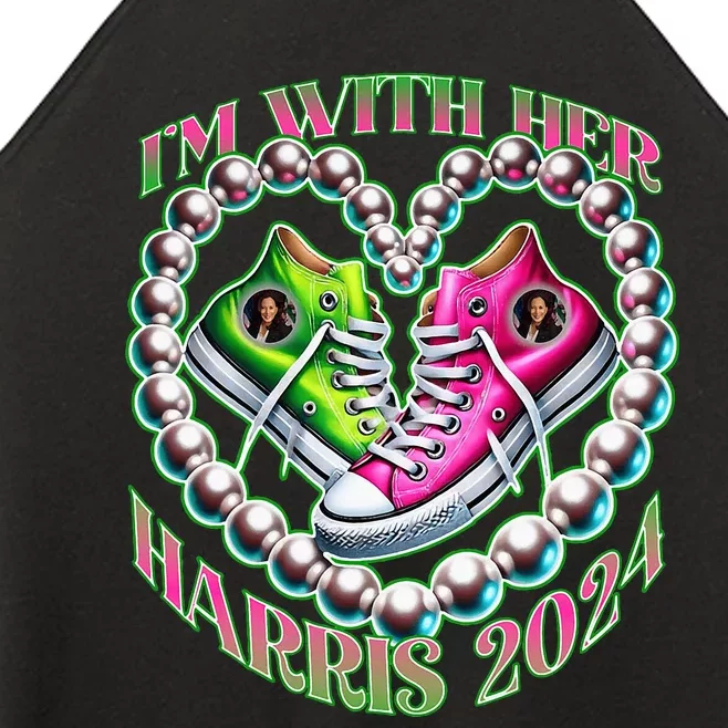 Kamala Harris Im With Her Aka Sorors Women’s Perfect Tri Rocker Tank