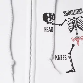 Kamala Harris Inspired Skeleton Voting Feminist & Halloween Full Zip Hoodie