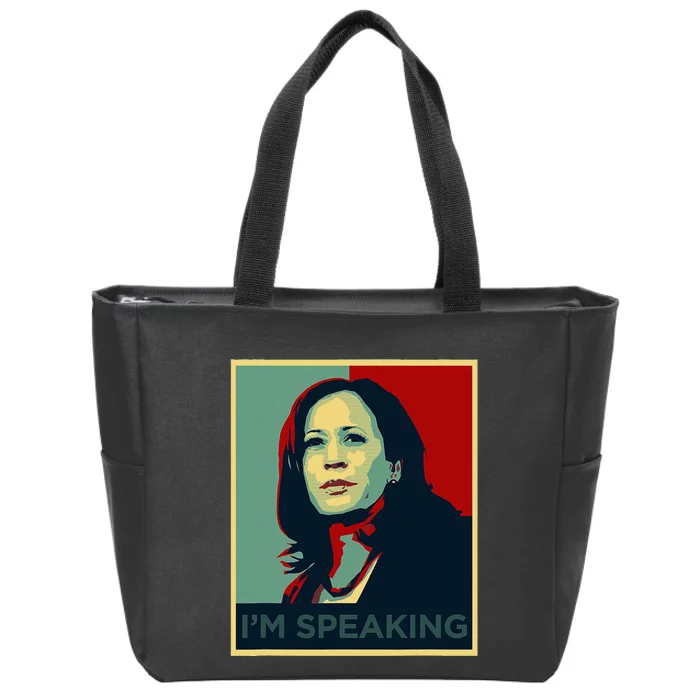 Kamala Harris Im Speaking Quote Joe Biden 2024 Zip Tote Bag