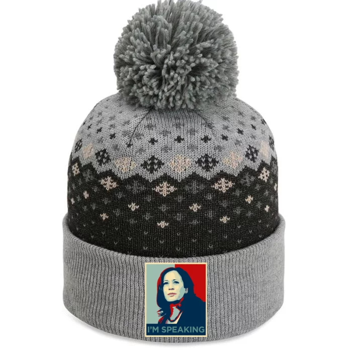 Kamala Harris Im Speaking Quote Joe Biden The Baniff Cuffed Pom Beanie