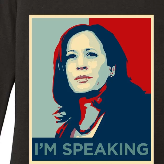 Kamala Harris Im Speaking Quote Joe Biden Womens CVC Long Sleeve Shirt