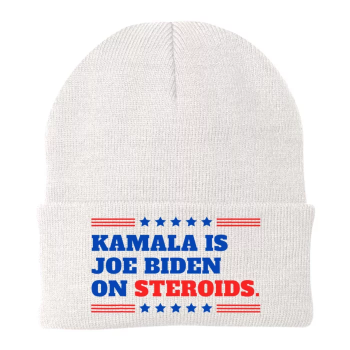 Kamala Harris Is Joe Biden On Steroids Funny Debate Knit Cap Winter Beanie