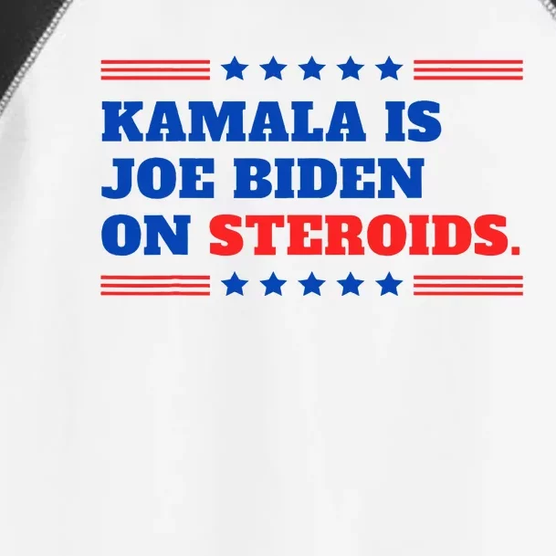 Kamala Harris Is Joe Biden On Steroids Funny Debate Toddler Fine Jersey T-Shirt