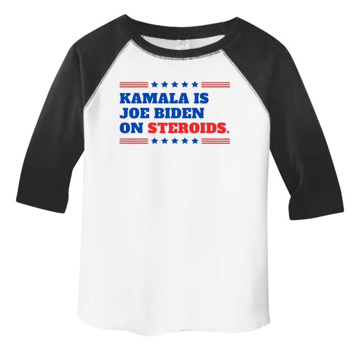 Kamala Harris Is Joe Biden On Steroids Funny Debate Toddler Fine Jersey T-Shirt